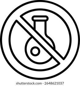 Design de ícone de linha de vetor perigoso