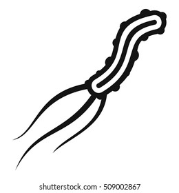 Dangerous virus icon. Simple illustration of dangerous virus vector icon for web