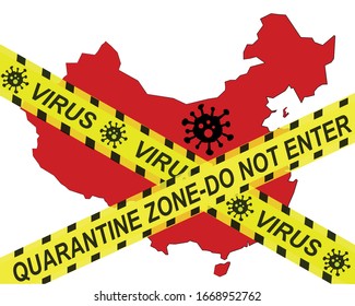Dangerous Virus spreading around the world. Protection and quarantine banners, graphics, vector.