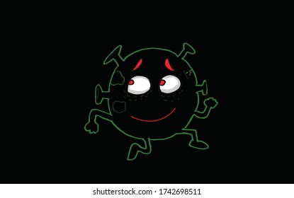 
dangerous virus vector illustration. eps10.