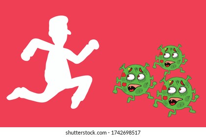 
dangerous virus vector illustration. eps10.