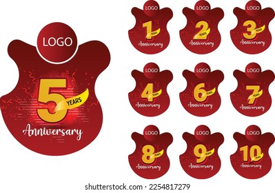 Dangler Design, Vector dangler design template, Anniversary Dangler, Anniversary celebration