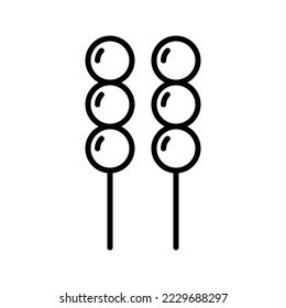 Icono de Dango. inicio de sesión para concepto móvil y diseño web. ilustración vectorial