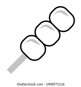 dango thin line vector icon