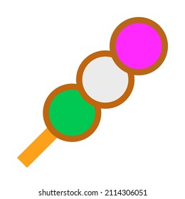Dango vector icon sign isolated on white background