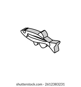 danios fish isometric icon vector. danios fish sign. isolated symbol illustration