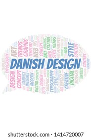 Danish Design word cloud. Wordcloud made with text only.