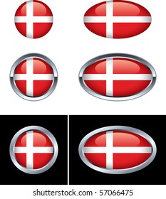 Danish Flag Buttons