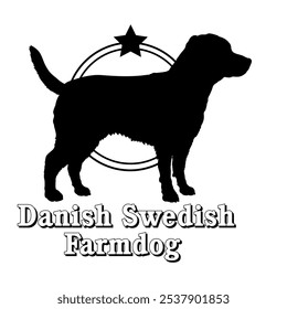 Danish Swedish Farmdog dog silhouette,  dog, dog breeds, logo, vector, silhouette, logo design, animal, illustration, icon, sign, design, black,  symbol, pet