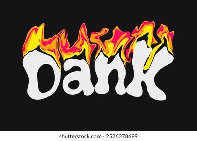 Dank (very good), iquid typography t shirt design, motivational typography t shirt design, inspirational quotes t-shirt and poster design