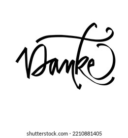 Danke. Thank you in Germany. Design for greeting cards, social media, prints, posters, etc.