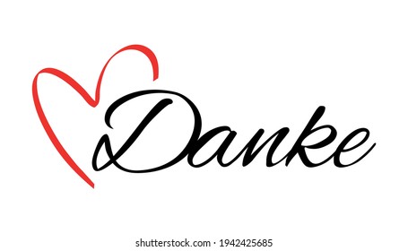 Danke, Thank You Text, Greeting Card