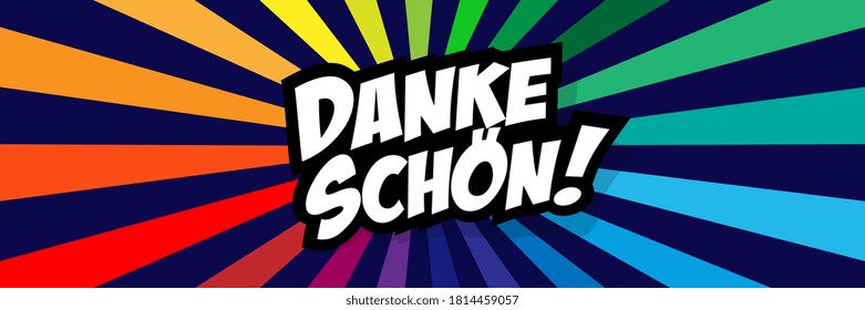 Danke schön, thank you very much in German language