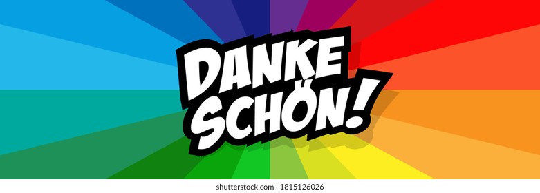 Danke schön, thank you very much in German language