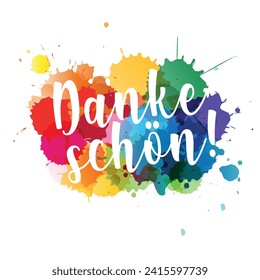 Danke schön, Thank you very much in German