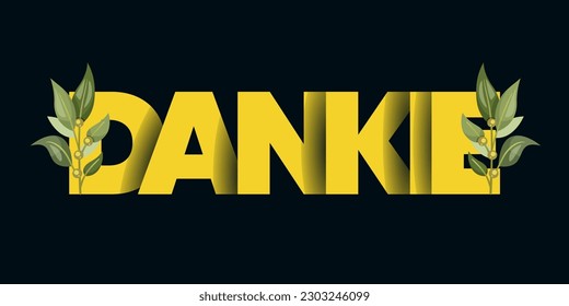 Dankie Modern phrase style vector lettering. Thank you in Afrikaans. Ink illustration isolated on white background. Banner, poster, postcard, greeting card.