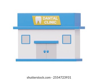  Dantal clinic icon 3d render illustration