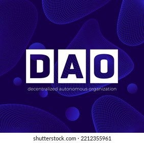 DAO Banner Design, Decentralized Autonomous Organization