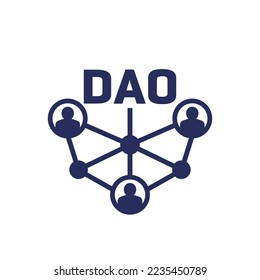 DAO community icon on white svg