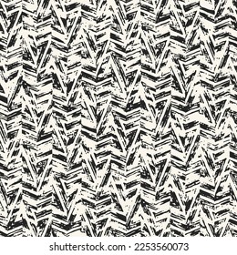 Dappled Ink Mottled Textured Zigzag Pattern