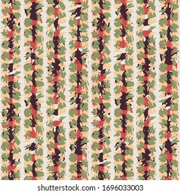 Dappled Textured Subtle Striped Camouflage Pattern