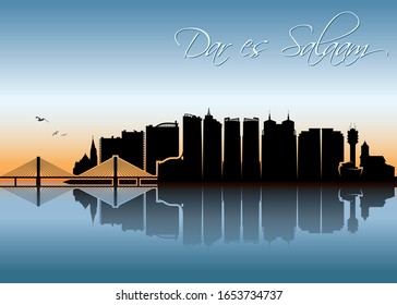 Dar es Salaam skyline - Tanzania - vector illustration