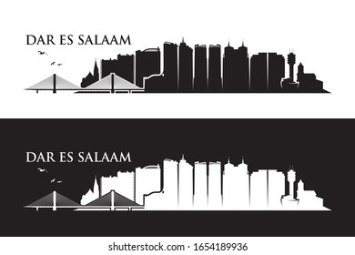 Dar es Salaam skyline - Tanzania - vector illustration