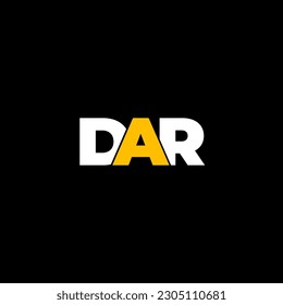 DAR initial letter monogram logo