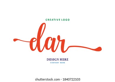 DAR lettering logo is simple, easy to understand and authoritative