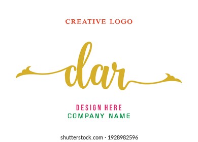 DAR lettering logo is simple, easy to understand and authoritative