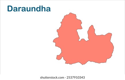 Daraundha subdivision map ,Siwan District, Bihar State, Republic of India, Government of Bihar, Indian territory, Eastern India, politics, village, tourism