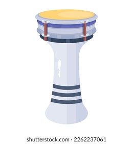 Darbuka flat design is up for premium use 