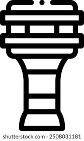 darbuka icon. Thin Linear Style Design Isolated On White Background