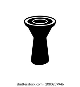 Darbuka icon, darbuka vector sign symbol