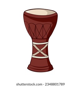 Darbuka percussion instrument of the Middle East vector illustration