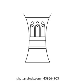 Darbuka, percussive musical instrument icon