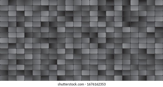 Fondo abstracto gris oscuro con ladrillos. Diseño de pantalla moderna para aplicaciones móviles