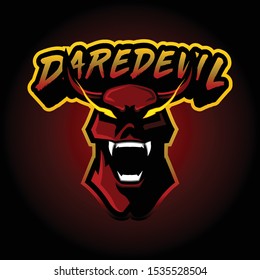 Daredevil Esport Mascot Vector Logo