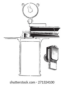 Dare's hemoglobinometer, vintage engraved illustration.
