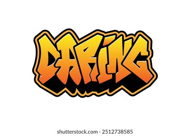 "gewagte" Graffiti-Buchstaben Design Texteffekt