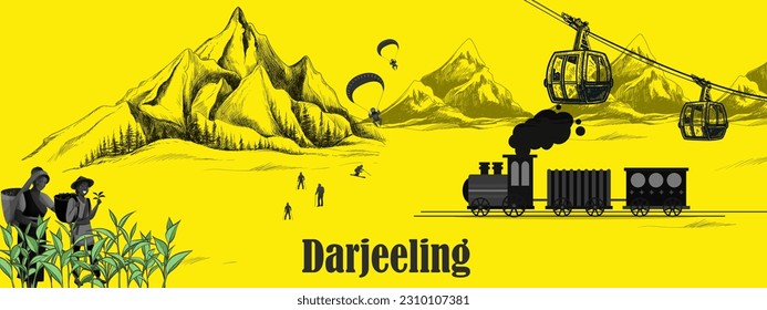 Darjeeling hill station in west bengal India