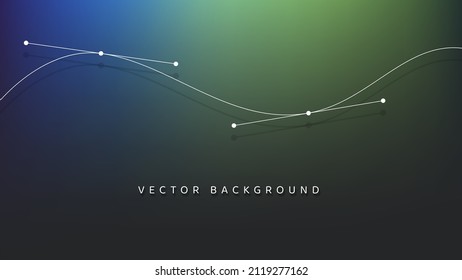 Dark abstract 3D background with a line drawn in a graphics editor.