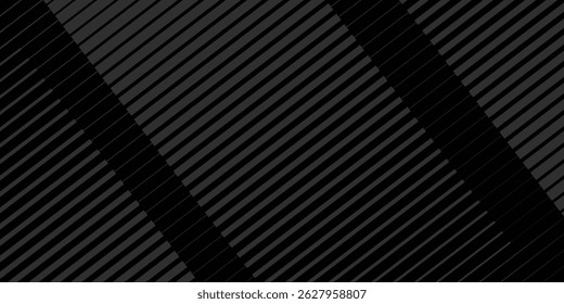 Dark abstract background, black background with grey lines, texture with diagonal lines
