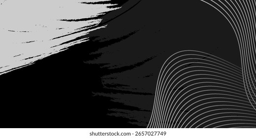 Fondo abstracto oscuro, fondo negro con líneas grises, textura con líneas diagonales