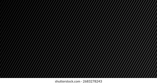 Fondo abstracto oscuro, fondo negro con líneas grises, textura con líneas diagonales. eps 10