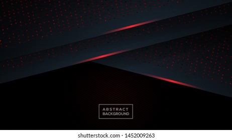Dark abstract background with black overlap layers. Texture with red glitters arrow element decoration. Dark Abstract Background. texture background.