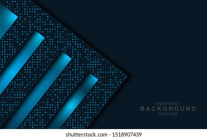 	
Dark abstract background with black overlap layers and glitters