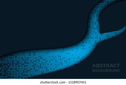 	
Dark abstract background with black overlap layers and glitters