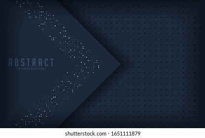 	
Dark abstract background with black overlap layers.