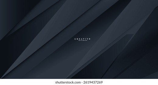 Dark abstract background with black overlap layers. Texture with silver glitters dots element decoration.